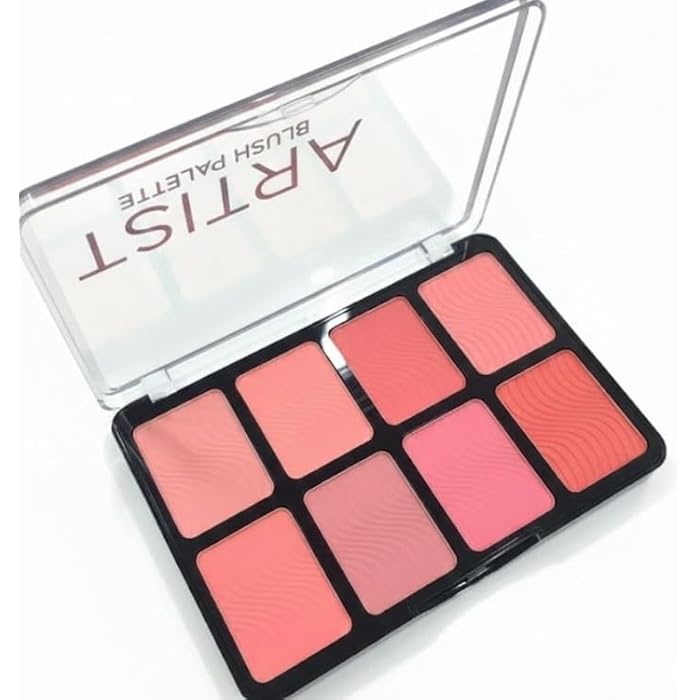 Colors Colorful FLORAL FLUSH BLUSH Palette Makeup, Matte Shimmer Eye Shadow Powder Palette,Naturing-Looking Long Lasting Waterproof - cover -8 COLORS - Image 1